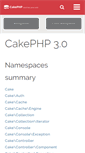Mobile Screenshot of api.cakephp.org