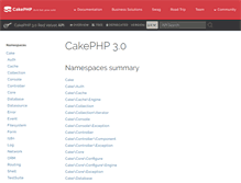 Tablet Screenshot of api.cakephp.org