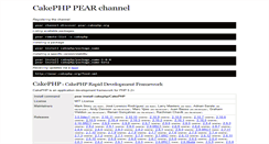 Desktop Screenshot of pear.cakephp.org