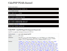 Tablet Screenshot of pear.cakephp.org