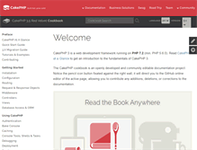 Tablet Screenshot of book.cakephp.org